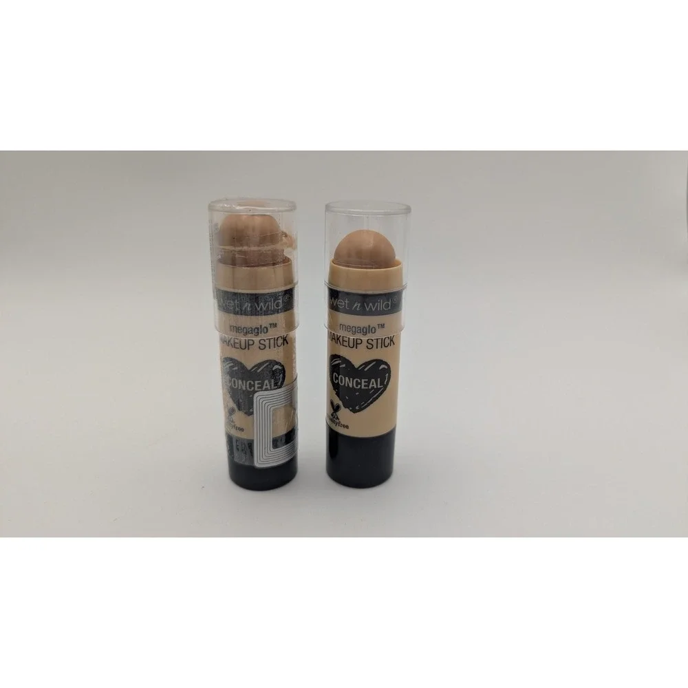 2 Wet n Wild MegaGlo Makeup Sticks Concealer 809 You're A Natural 0.21oz 6g New
